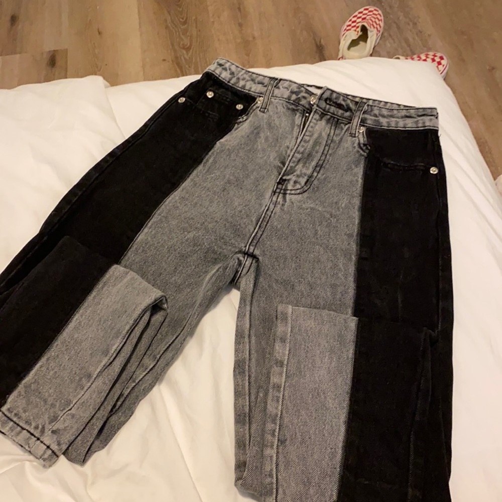 Adika size xs split grey black jeans